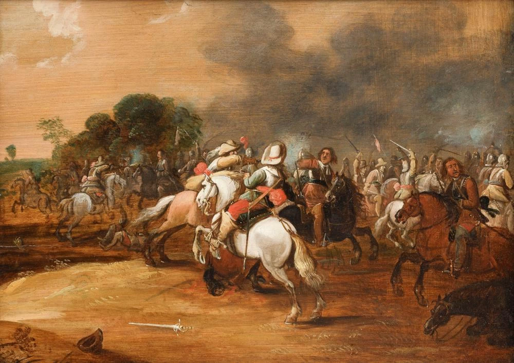 Battaglia di cavalleria - attribuiito